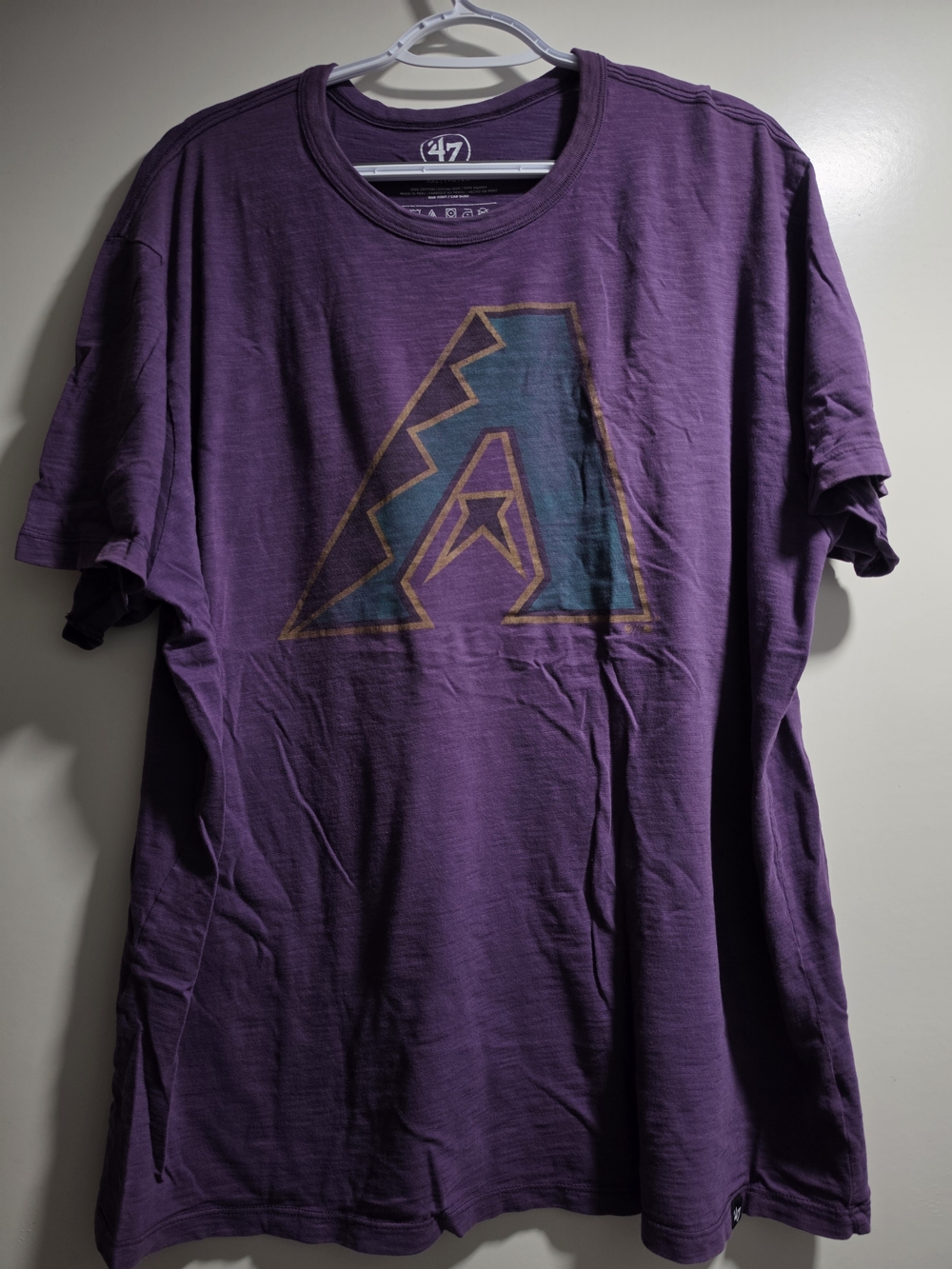 47 Brand Arizona Diamondbacks Purple Logo T-Shirt